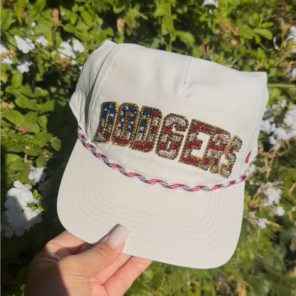 Dodgers 47 Hitch Adjustable Hat with Rhinestone embellished logo - Picture 1 of 2